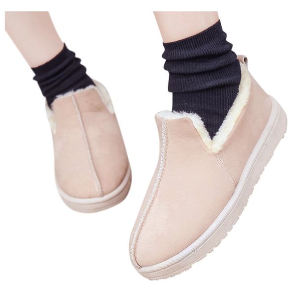 flock fur fluffy women slip-on ankle bare snow boots buckle square heel casual short tube winter ladies shoes zapatos de mujer, Black
flock fur fluffy women slip-on ankle bare snow boots buckle square heel casual short tube winter ladies shoes zapatos de mujer, Black