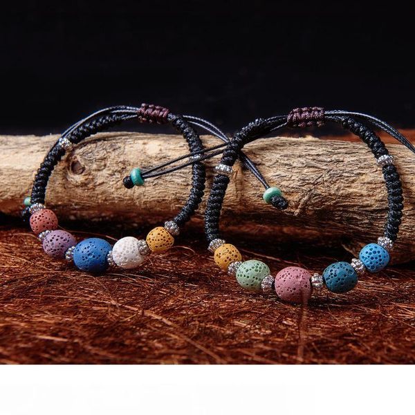 5 color lava rock beads charm bracelets women's essential oil diffuser stone leather braided rope bangle for ladies fashion jewelry, Golden;silver
5 color lava rock beads charm bracelets women's essential oil diffuser stone leather braided rope bangle for ladies fashion jewelry, Golden;silver
