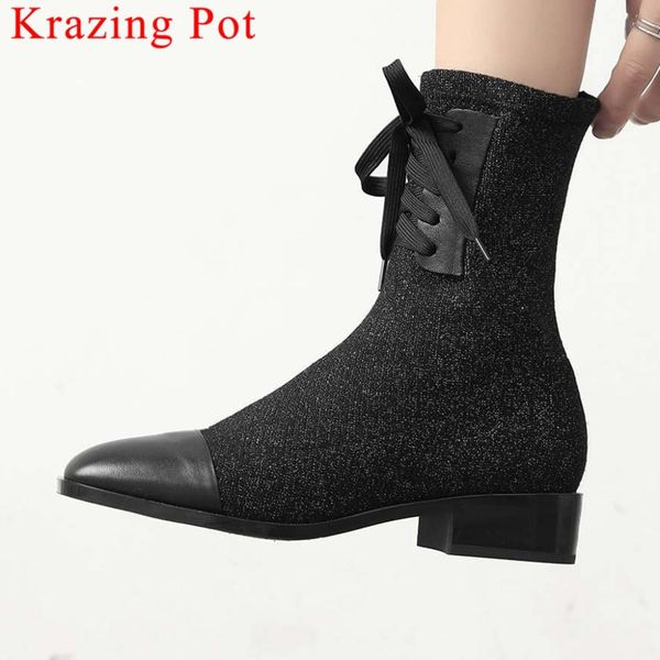 2019 new cow leather low heels slip on classic square toe stretch mid-calf boots pretty girls fashion boots l5f2, Black
2019 new cow leather low heels slip on classic square toe stretch mid-calf boots pretty girls fashion boots l5f2, Black
