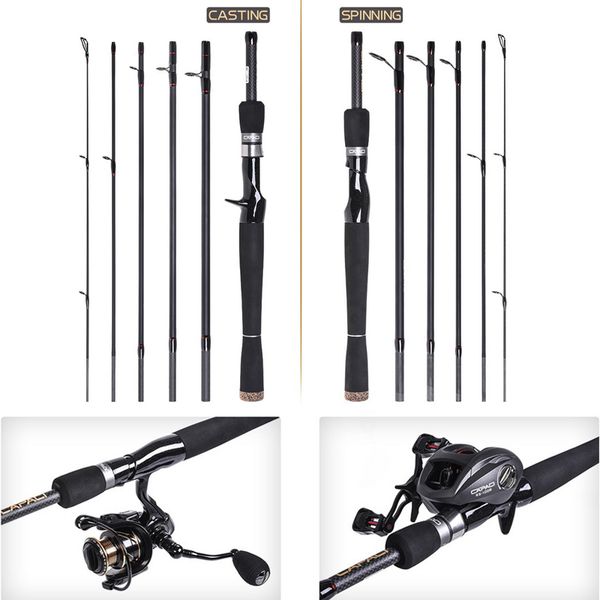 6 sections ultra short fishing tackle lure rod 2.1/2.4m straight gun handle perch sea fishing rod for accessories
6 sections ultra short fishing tackle lure rod 2.1/2.4m straight gun handle perch sea fishing rod for accessories