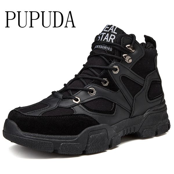 pupuda sneakers men high boots lace up winter new fashion classic outdoor sport shoes casual men boots, Black
pupuda sneakers men high boots lace up winter new fashion classic outdoor sport shoes casual men boots, Black