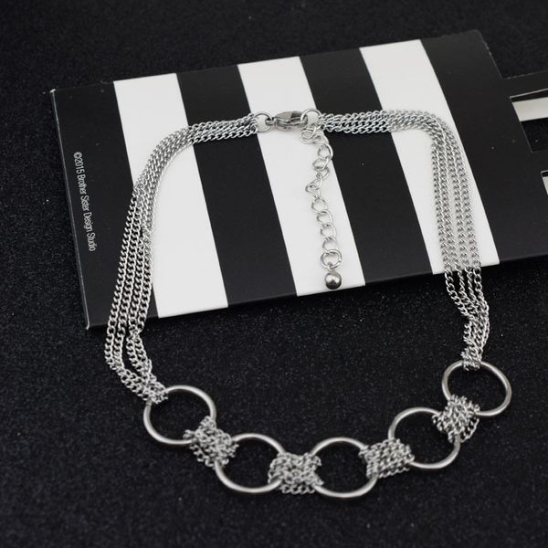 fashion choker necklace stainless steel women's jewelry torques charm chain, Golden;silver
fashion choker necklace stainless steel women's jewelry torques charm chain, Golden;silver