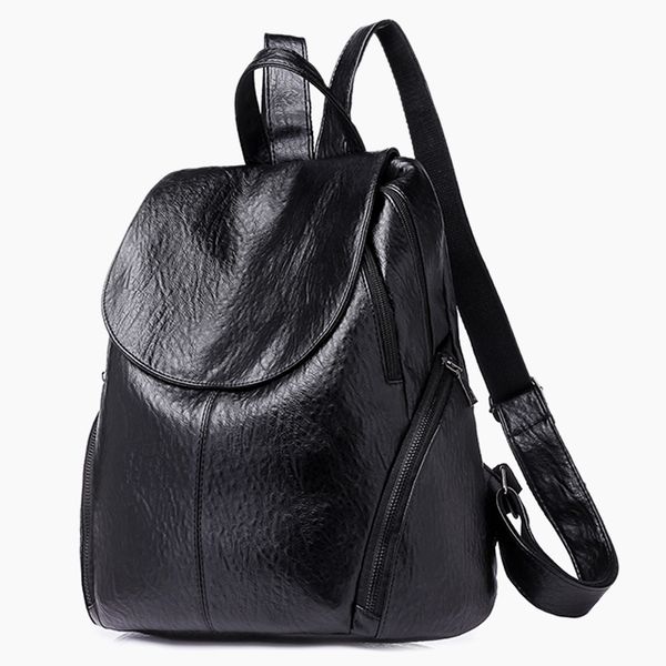 fashion new travel backpack korean women female rucksack leisure student school bag soft pu leather women bag(black
fashion new travel backpack korean women female rucksack leisure student school bag soft pu leather women bag(black