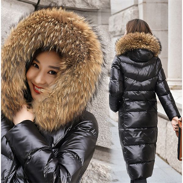 new winter female hooded thicken jacket women big fur collar white duck down jacket big size s-6xl lady midi-long down coat 941, Black
new winter female hooded thicken jacket women big fur collar white duck down jacket big size s-6xl lady midi-long down coat 941, Black