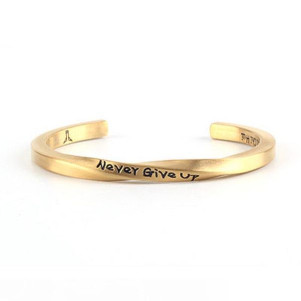 spiral letter couple bracelet bangle never give up for men women titanium steel bracelet bangle jewelry christmas valentine gift wholesale, Black
spiral letter couple bracelet bangle never give up for men women titanium steel bracelet bangle jewelry christmas valentine gift wholesale, Black