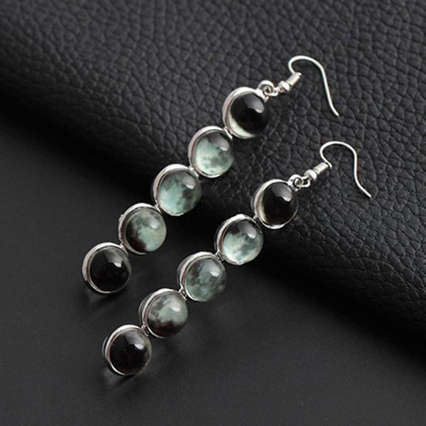 women dangle earrings vintage cute luminous dome moon glass beads long dangle hook earrings jewelry gift for wedding party, Silver
women dangle earrings vintage cute luminous dome moon glass beads long dangle hook earrings jewelry gift for wedding party, Silver