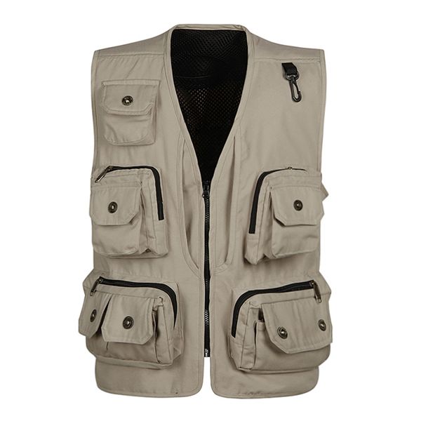men casual mesh vest summer male thin liner detachable multi pocket sleeveless jacket waistcoat for men with many 15 pockets, Black;white
men casual mesh vest summer male thin liner detachable multi pocket sleeveless jacket waistcoat for men with many 15 pockets, Black;white