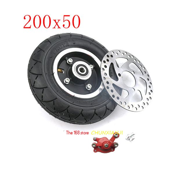 200x50 wheel brake disc pump aluminium alloy hub with inner tube tire for gas scooter electric scooter 200*50 tyre
200x50 wheel brake disc pump aluminium alloy hub with inner tube tire for gas scooter electric scooter 200*50 tyre