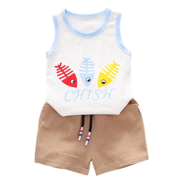 2019 new summer baby boys sleeveless cartoon print blouse vest+shorts casual outfits sets 0-5t, White
2019 new summer baby boys sleeveless cartoon print blouse vest+shorts casual outfits sets 0-5t, White
