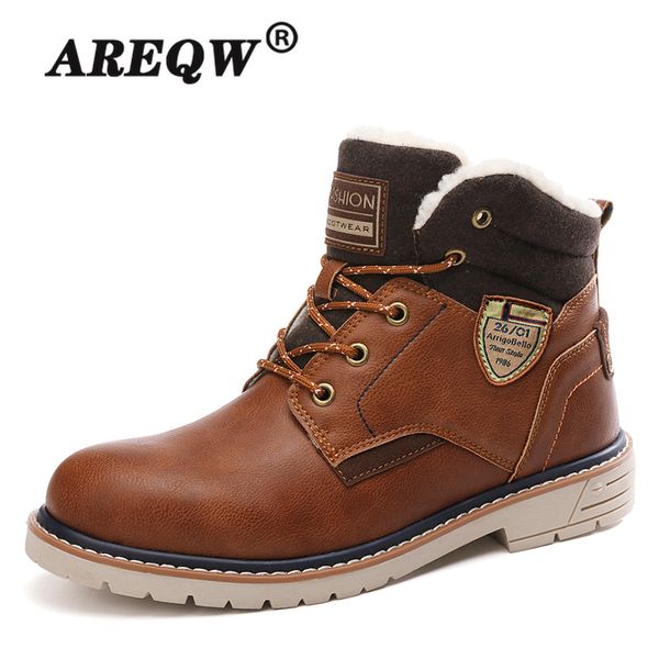 2020 new winter warm fur men boots leather ankle boots waterproof winter outdoor desert comfortable motobots, Black
2020 new winter warm fur men boots leather ankle boots waterproof winter outdoor desert comfortable motobots, Black