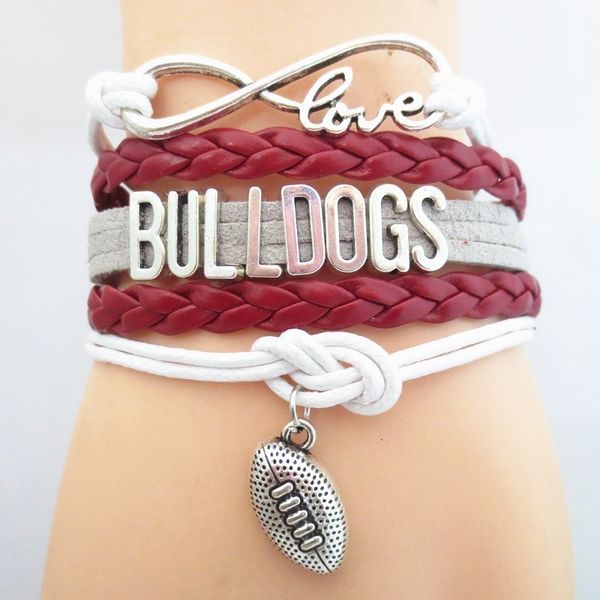 bulldogs football bracelets infinity fans' love cheer for bulldogs football souvenir jewelry, Golden;silver
bulldogs football bracelets infinity fans' love cheer for bulldogs football souvenir jewelry, Golden;silver