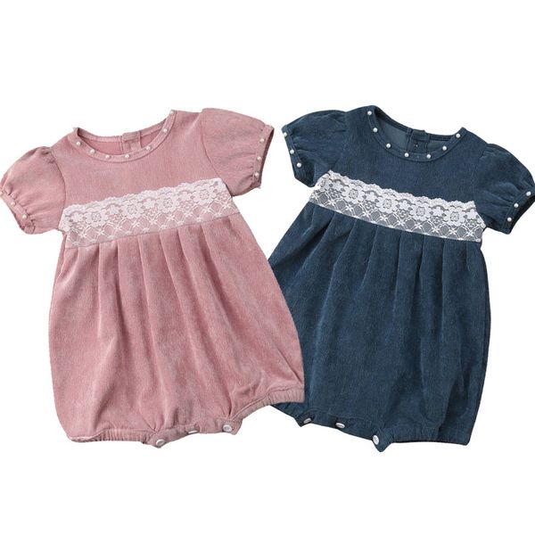corduroy baby girl bodysuits infant newborn jumpsuits princess pearl lace overalls short sleeve girls baby clothing outerwear, White
corduroy baby girl bodysuits infant newborn jumpsuits princess pearl lace overalls short sleeve girls baby clothing outerwear, White