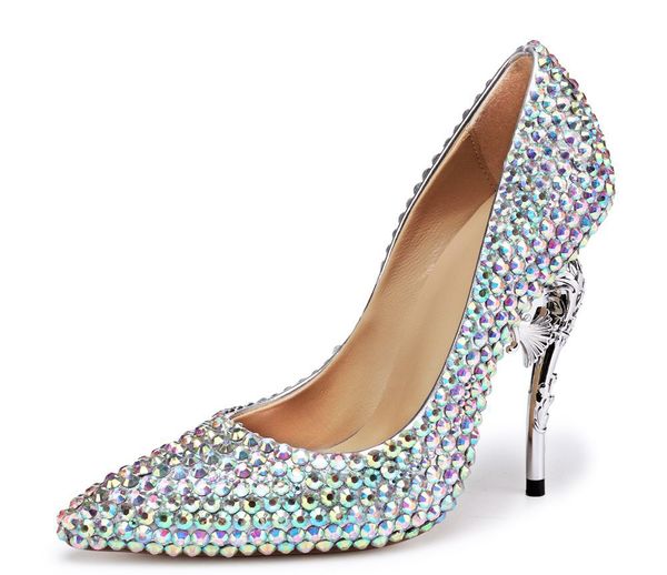 designer bridal wedding shoes luxury rhinestone pointed toe shallow sheepskin 11.5cm thin high-heeled banquet pumps large size 35-41, Black
designer bridal wedding shoes luxury rhinestone pointed toe shallow sheepskin 11.5cm thin high-heeled banquet pumps large size 35-41, Black