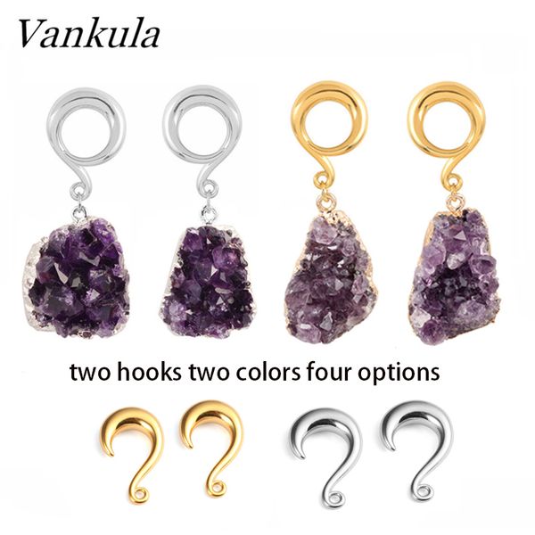 vankula 2pcs purple natural stone ear plugs tunnel ear weights 316l stainless steel hook piercing hangers 4mm 6mm 8mm, Slivery;golden
vankula 2pcs purple natural stone ear plugs tunnel ear weights 316l stainless steel hook piercing hangers 4mm 6mm 8mm, Slivery;golden