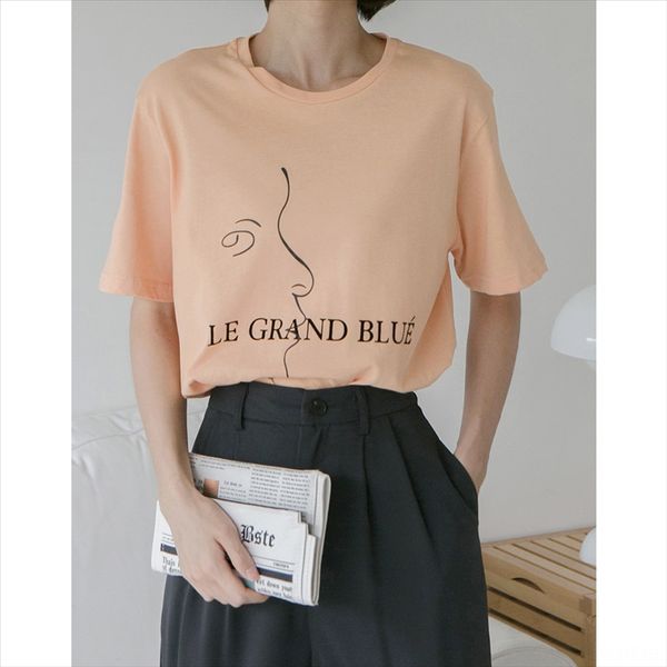 simple hong kong style head portrait flocking printing round collar loose short sleeve t-shirt female x180, White
simple hong kong style head portrait flocking printing round collar loose short sleeve t-shirt female x180, White