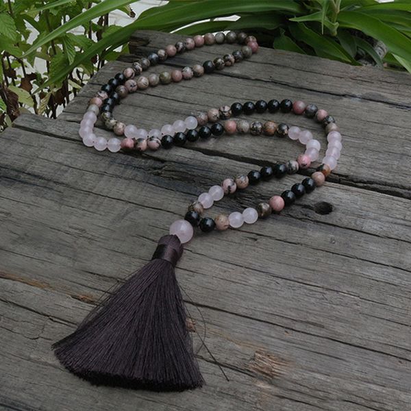 8mm rhodochrosite and onyx japamala beads necklace, rose quartz nacklace, 108 bead mala, mala jewelry, yoga class prayer jewelry, Silver
8mm rhodochrosite and onyx japamala beads necklace, rose quartz nacklace, 108 bead mala, mala jewelry, yoga class prayer jewelry, Silver