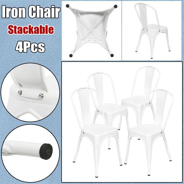 4pcs dining chair set industrial style iron sheet chair kitchen side chair white ship from usa
4pcs dining chair set industrial style iron sheet chair kitchen side chair white ship from usa