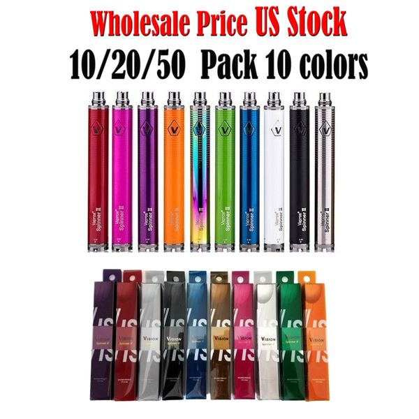 10 Пакет Зрение Spinner 2 II 1650mAh Vape Pen 510 нитка батареи Variable напряжения Регулируемые батареи комплект
10 Пакет Зрение Spinner 2 II 1650mAh Vape Pen 510 нитка батареи Variable напряжения Регулируемые батареи комплект