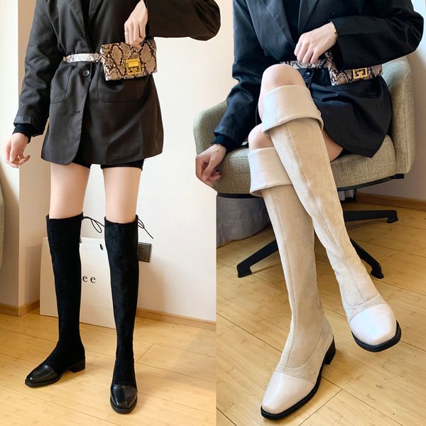 size 35-39 autumn women's high-quality shoes elastic material platform women's boots 2019 new knee boots high with height, Black
size 35-39 autumn women's high-quality shoes elastic material platform women's boots 2019 new knee boots high with height, Black