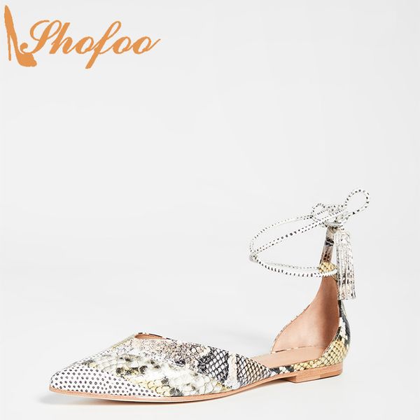 gray snake skin print flats woman pointed toe shoes strap tassel large size 15 16 for ladies summer fashion office mature shofoo, Black
gray snake skin print flats woman pointed toe shoes strap tassel large size 15 16 for ladies summer fashion office mature shofoo, Black
