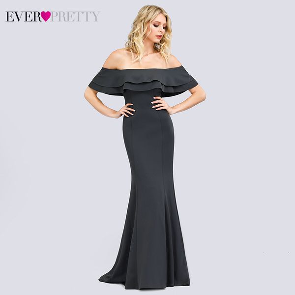 elegant mermaid evening dresses for women ruffles off the shoulder sweep train ladies formal evening gowns for party vestido, White;black
elegant mermaid evening dresses for women ruffles off the shoulder sweep train ladies formal evening gowns for party vestido, White;black