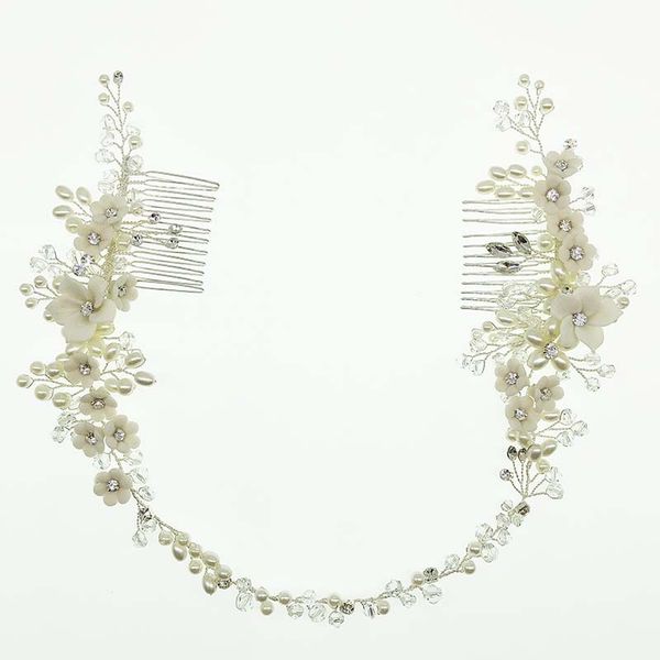 floralbride handmade wired rhinestones crystal simulated pearls flower wedding tiara headband bridal hair vine hair accessories, Golden;white
floralbride handmade wired rhinestones crystal simulated pearls flower wedding tiara headband bridal hair vine hair accessories, Golden;white