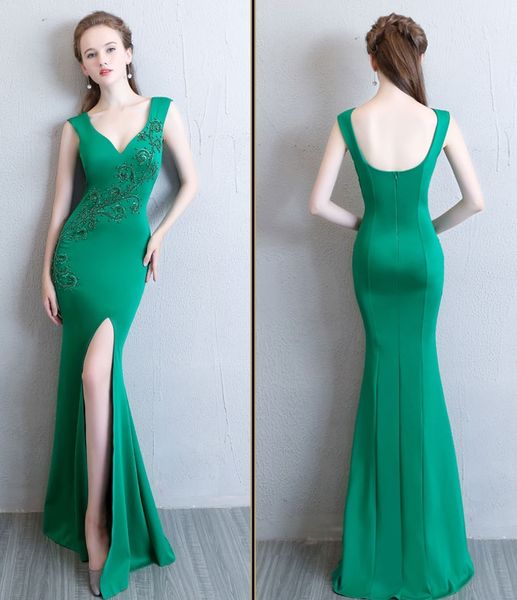 new fashion white fishtail formal evening dresses autumn and winter red long v-neck split ball beauty pageant dresses, Black;red
new fashion white fishtail formal evening dresses autumn and winter red long v-neck split ball beauty pageant dresses, Black;red