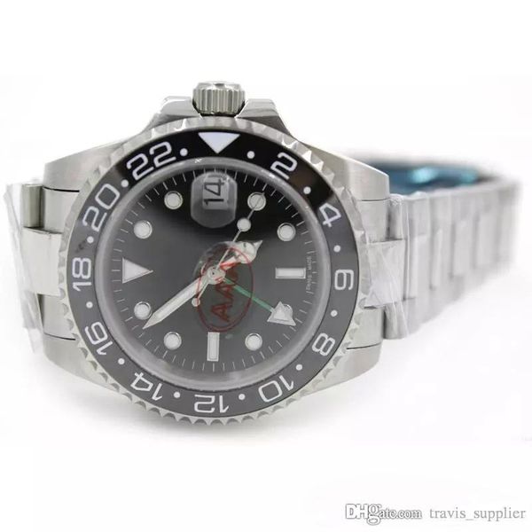 mens watch sapphire glass ceramic bezel gmt stainless steel 2813 automatic mechanical movement original clasp men wrist watches, Slivery;brown
mens watch sapphire glass ceramic bezel gmt stainless steel 2813 automatic mechanical movement original clasp men wrist watches, Slivery;brown