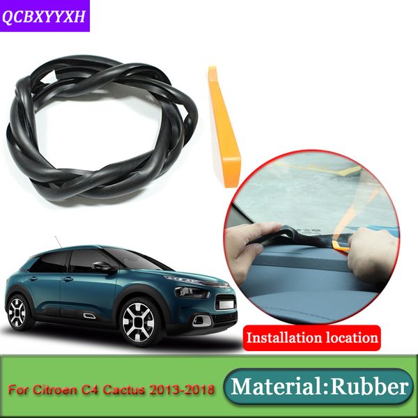 

car-styling for c4 cactus 2013-2018 anti-noise soundproof dustproof car dashboard windshield sealing strips accessories