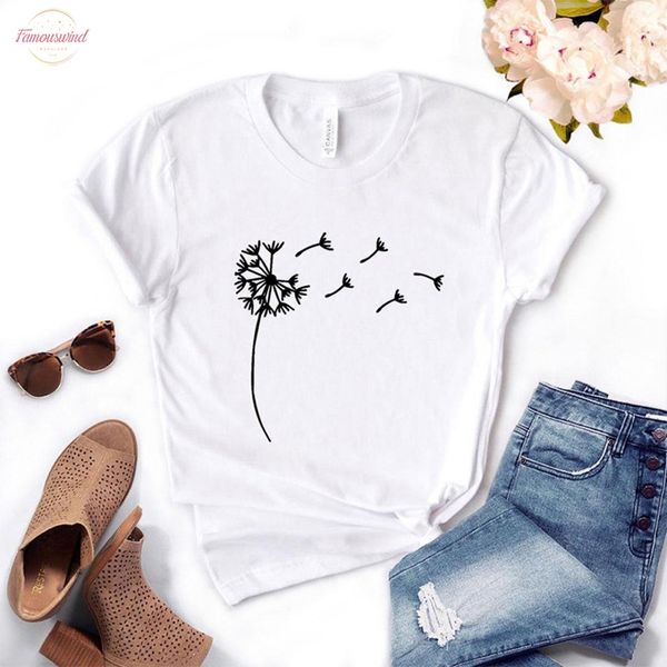 wildflower dandelion printed women t shirt o neck short sleeve cotton tshirt casual summer female girl tee top, White
wildflower dandelion printed women t shirt o neck short sleeve cotton tshirt casual summer female girl tee top, White