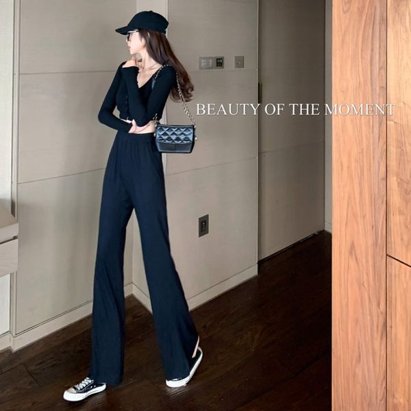 2020 new fashion casual loose all-match ice silk mopping trousers womens high waist slimming meat wide leg pants tide, Black;white
2020 new fashion casual loose all-match ice silk mopping trousers womens high waist slimming meat wide leg pants tide, Black;white