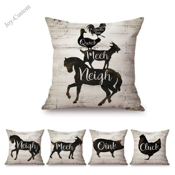 vintage farm animals horse rooster decoration art throw pillow case conceal zipper linen nordic country stylish cushion cover
vintage farm animals horse rooster decoration art throw pillow case conceal zipper linen nordic country stylish cushion cover