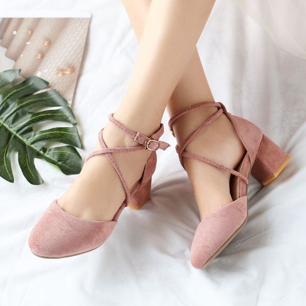 coolulu 2020 ladies corss tie pumps mid chunky heel fashion pumps women shoes flock spring/autumn women szie 32-43, Black
coolulu 2020 ladies corss tie pumps mid chunky heel fashion pumps women shoes flock spring/autumn women szie 32-43, Black