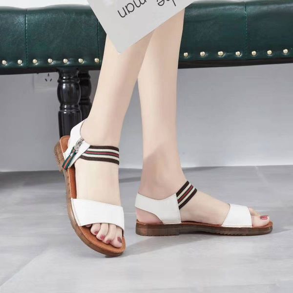 sandals women 2020 summer simple side zipper soft bottom elastic band wild casual comfortable ladies sandals, Black
sandals women 2020 summer simple side zipper soft bottom elastic band wild casual comfortable ladies sandals, Black