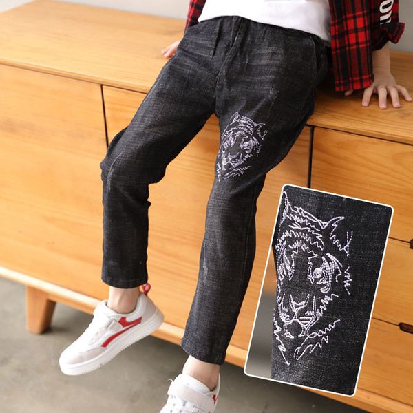 boys jeans pants spring and autumn new fashion trend of korean version of the big boy pants black childrens jeans, Blue
boys jeans pants spring and autumn new fashion trend of korean version of the big boy pants black childrens jeans, Blue