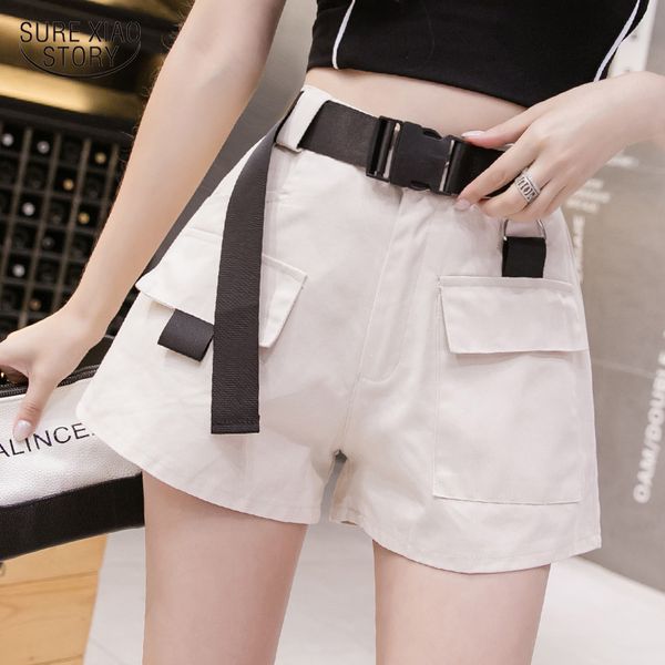 2020 short femme new summer high-waisted shorts for women solid loose wide leg short pants vintage pocket women's shorts 9175 50, White;black
2020 short femme new summer high-waisted shorts for women solid loose wide leg short pants vintage pocket women's shorts 9175 50, White;black
