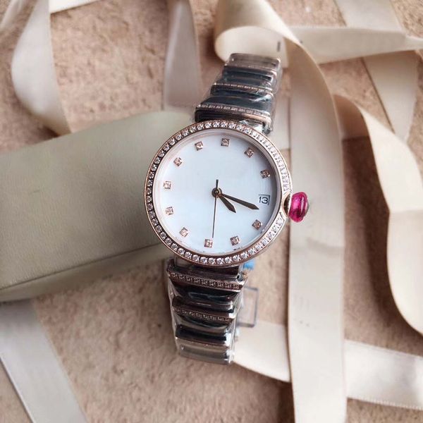 29mm diamond two tone stainless steel bracelet and bezel white dial women watch ladies watches quartz movement good feel, Slivery;brown
29mm diamond two tone stainless steel bracelet and bezel white dial women watch ladies watches quartz movement good feel, Slivery;brown