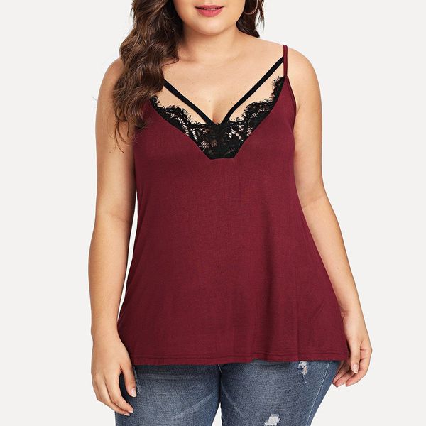 fashion women summer casual v-neck sleeveless plus size lace vest women's large size lace v-neck solid color, White
fashion women summer casual v-neck sleeveless plus size lace vest women's large size lace v-neck solid color, White