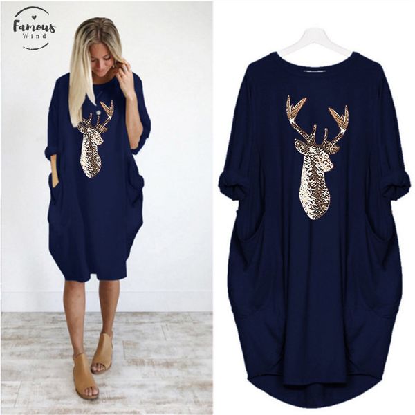 plus size pocket christmas dress womens o neck autumn winter female leisure comfortable dresses prom reindeer elk crew neck xmas party, Black;gray
plus size pocket christmas dress womens o neck autumn winter female leisure comfortable dresses prom reindeer elk crew neck xmas party, Black;gray