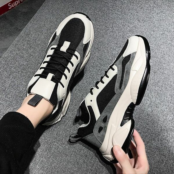 fall sports men's leisure running trendy shoes korean edition trendy students'ins daddy shoes, Black
fall sports men's leisure running trendy shoes korean edition trendy students'ins daddy shoes, Black