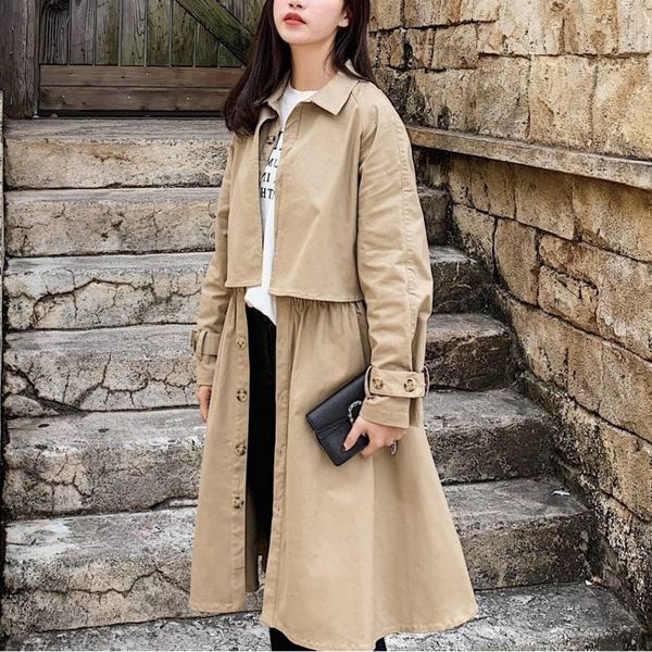2020 korean fashion loose windbreakers turn-down collar long sleeve personality waist winter women coat fl958, Tan;black
2020 korean fashion loose windbreakers turn-down collar long sleeve personality waist winter women coat fl958, Tan;black