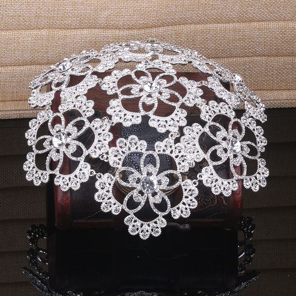 rhinestone wedding bridal tiaras and crowns luxurious silver bride headpiece women prom hair ornaments head jewelry accessories, Golden;white
rhinestone wedding bridal tiaras and crowns luxurious silver bride headpiece women prom hair ornaments head jewelry accessories, Golden;white