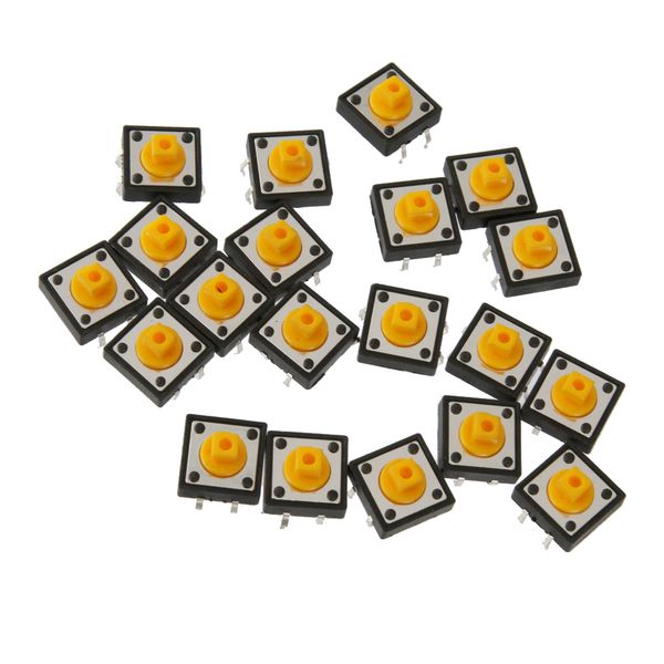 generic 12x12x7.3mm тактильные кнопочный кратковременное smd pcb переключатель обновления 20 - желтый
generic 12x12x7.3mm тактильные кнопочный кратковременное smd pcb переключатель обновления 20 - желтый