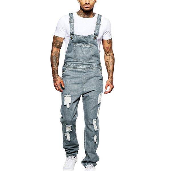 ripped jeans for men hole pocket cool designer brand boyfriend jeans overall jumpsuit streetwear overall suspender pants e23, Blue
ripped jeans for men hole pocket cool designer brand boyfriend jeans overall jumpsuit streetwear overall suspender pants e23, Blue