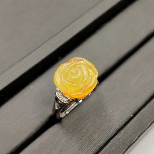 natural yellow amber gemstone ring flower shape adjustable 925 sterling silver for women fashion jewelry wedding engagement ring, Golden;silver
natural yellow amber gemstone ring flower shape adjustable 925 sterling silver for women fashion jewelry wedding engagement ring, Golden;silver