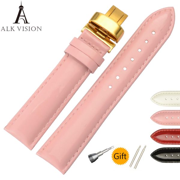 alk cow leather watch band shine bracelet strap butterfly deployant clasp buckle watchband accessories 12 14 16 18 19 20 22 24mm, Black;brown
alk cow leather watch band shine bracelet strap butterfly deployant clasp buckle watchband accessories 12 14 16 18 19 20 22 24mm, Black;brown
