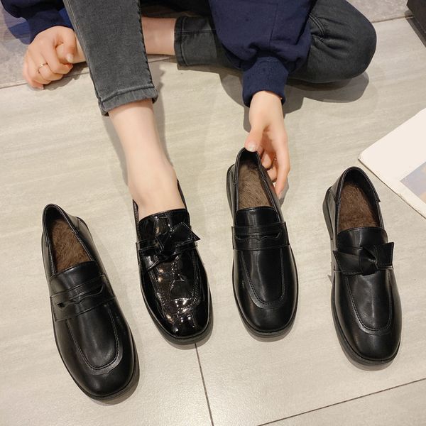 casual woman shoe winter shoes women all-match 2019 fashion women's loafers with fur oxfords autumn round toe modis new slip-on, Black
casual woman shoe winter shoes women all-match 2019 fashion women's loafers with fur oxfords autumn round toe modis new slip-on, Black