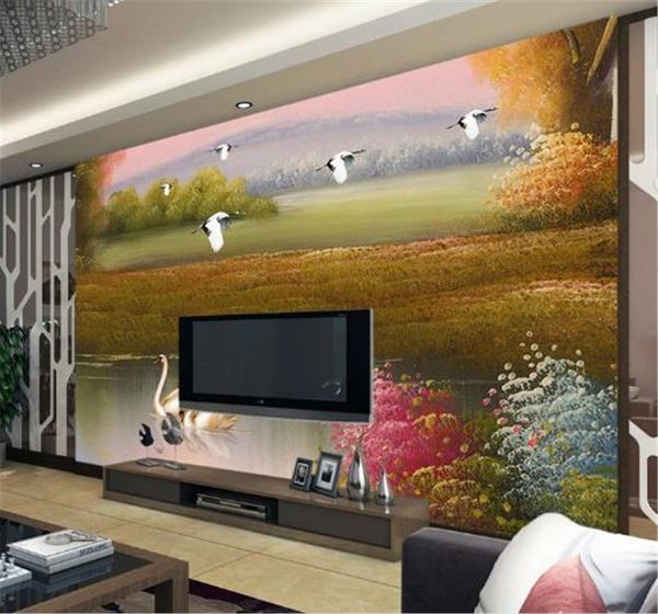 2019 new country ctyle wallpaper swan lake fine oil painting landscape indoor tv background wall decoration wall paper
2019 new country ctyle wallpaper swan lake fine oil painting landscape indoor tv background wall decoration wall paper