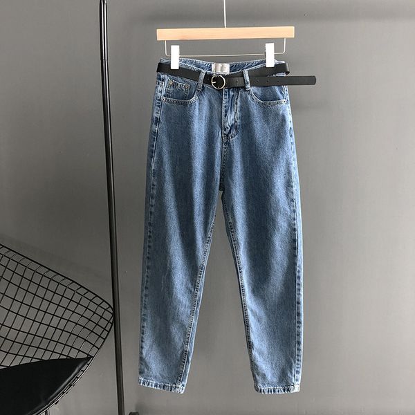 autumn winter 2019 new casual boyfriend jeans woman belt blue straight full length zipper high waist denim joker pants
autumn winter 2019 new casual boyfriend jeans woman belt blue straight full length zipper high waist denim joker pants