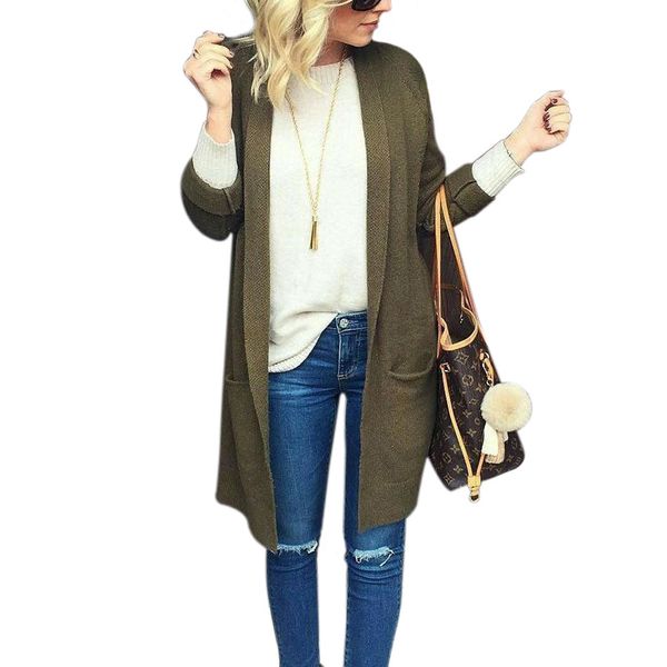 fashion- autumn winter cardigan women solid casual sweater long sleeve knitted big pockets cardigans women, White;black
fashion- autumn winter cardigan women solid casual sweater long sleeve knitted big pockets cardigans women, White;black